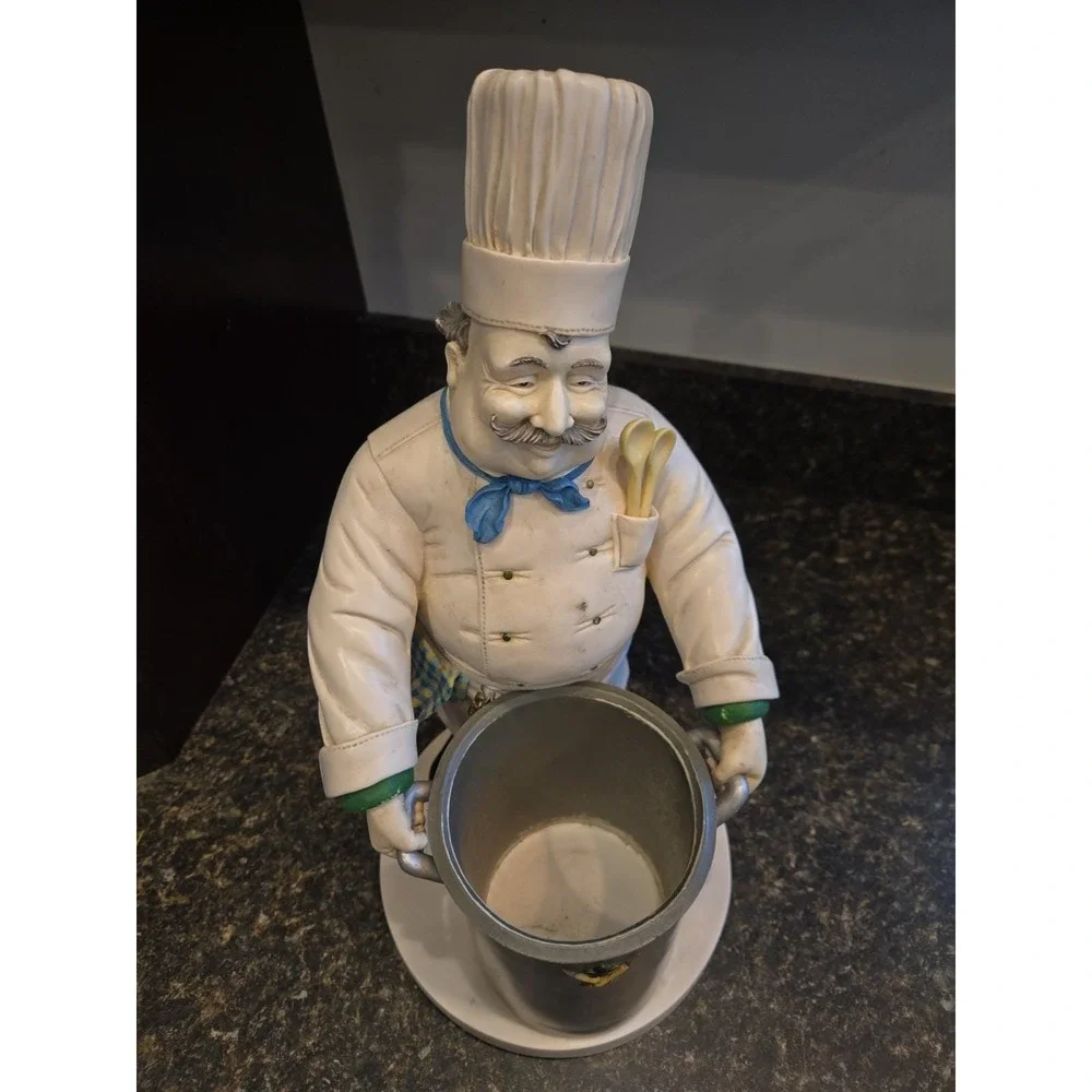 French Chef Kitchen Utensil Holder - Tracy S. Flickinger - 1998 - Unique Gift